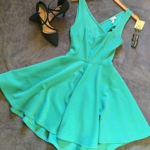 Cute teal party dress